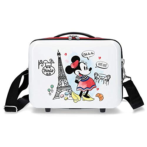 Disney Neceser Abs Minnie Earth Adaptable, Rojo