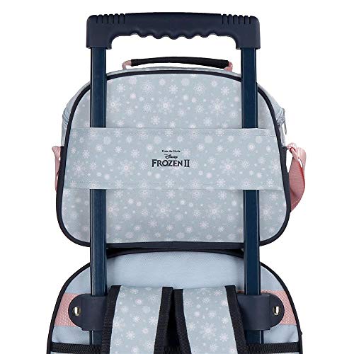 Disney Neceser Frozen Trust Your Journey Adaptable a Trolley con Bandolera, Azul, Única