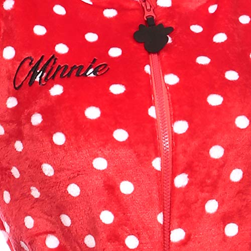 Disney Pijama Entera para Mujer Minnie Mouse Rojo Size Large