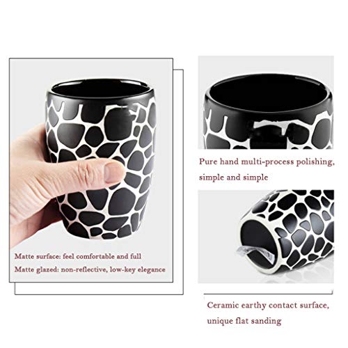 Dispensadores de loción y de jabón Ganso de piedra caliente Conjunto del dispensador de jabón de cerámica Jabonera Estante del cepillo de dientes titular Dispensador de jabón Set de lavado -5 conjunto