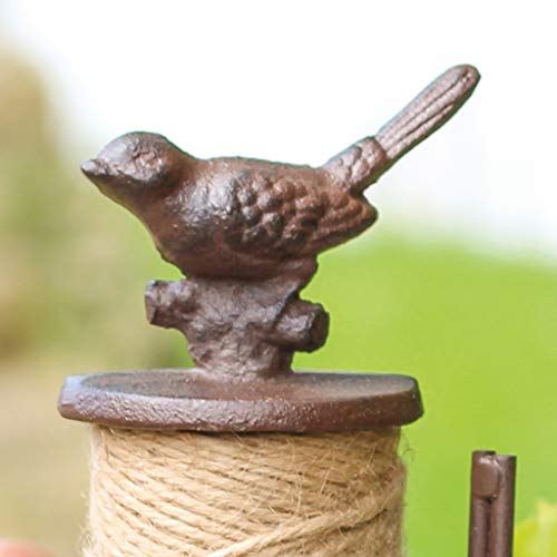 Distributeur de ficelle de jardin en fonte avec ciseaux et bobine Style vintage Idéal pour jardinage et décoration