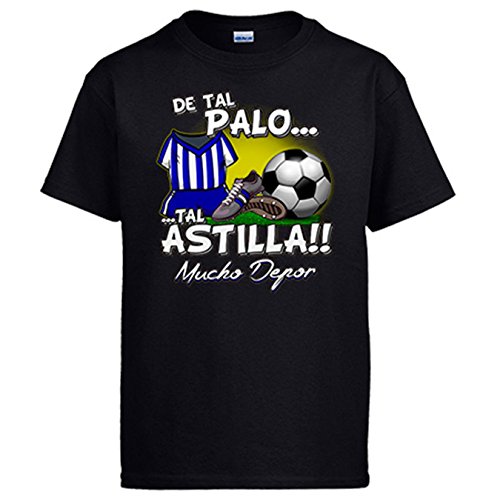 Diver Camisetas Camiseta De Tal Palo Tal Astilla Depor fútbol - Negro, L