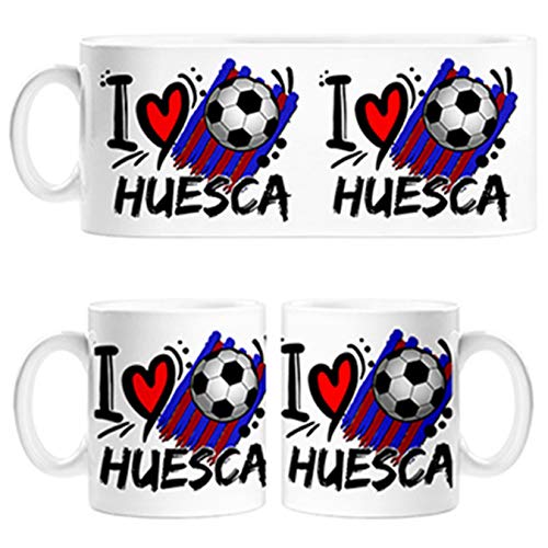 Diver Tazas Taza I Love Huesca fútbol - Cerámica