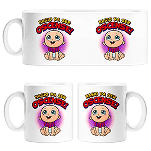 Diver Tazas Taza Nacido para ser Oscense Huesca fútbol - Cerámica