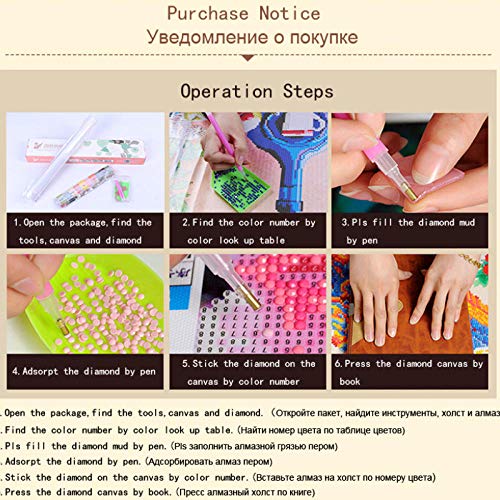 Diy 5D Diamond Painting,Cross Stitch Kit Diy Diamond Embroidery Allure Love Full Round Diamond Painting Mosaic Home Decor 50x60cm