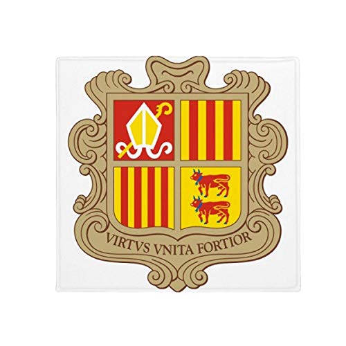 DIYthinker Planta Pet Square Alfombra de su casa Puerta de la Cocina 80cm Regalo Andorra la Vella Andorra Emblema Nacional Antideslizante 80 X 80cm