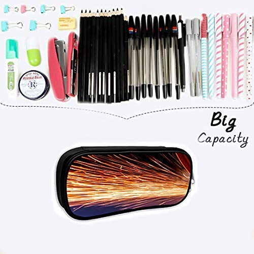 DJNGN Organizador de lápices con cremallera doble de almacenamiento grande para la escuela, Sword Art Online Bikini de niña hermosa Bolsa de maquillaje cosmético de animación japonesa, Bolsa de almac