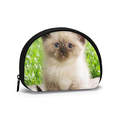 DJNGN Oxford paño dulce gato jardín hd monedero pequeño cremallera monedero bolsa de cambio mini cosméticos cosméticos maquillaje bolsas organizador bolsas multiusos