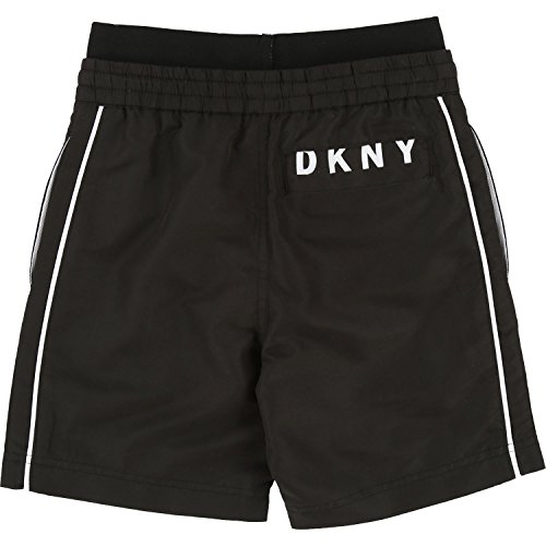 DKNY - Bañador para niño, color blanco y negro Negro 10 años