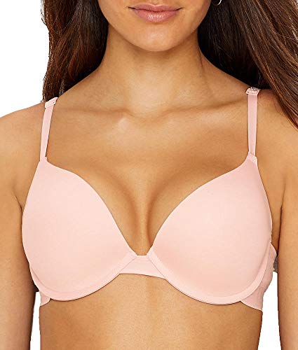 DKNY Classic Cotton Custom Lift Bra Sujetador Push Up, Lotus Oscuro, 105E para Mujer