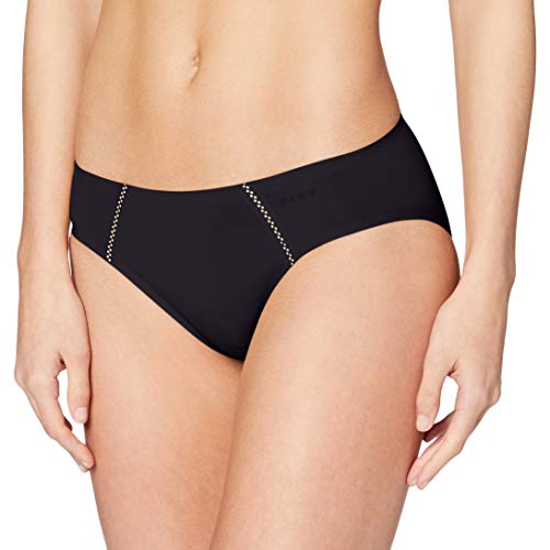 DKNY Intimates Skyline-Essential Microf Bikini, Negro (Black/Glow R00), (Talla del Fabricante: Small) para Mujer