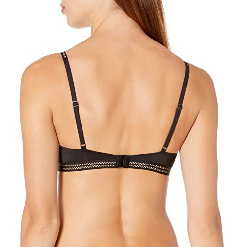 DKNY Intimates Skyline-Essential Microf Sujetador sin aro, Negro (Black/Glow R00), (Talla del Fabricante: Small) para Mujer