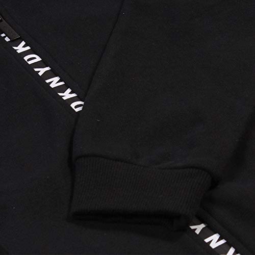 DKNY niños Logotipo con Cremallera Hoodie Negro Black 10 Years