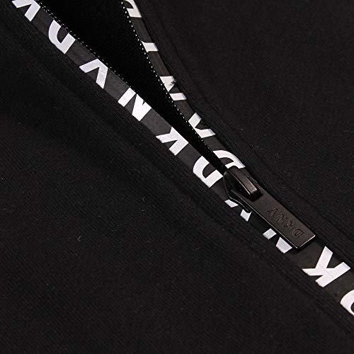DKNY niños Logotipo con Cremallera Hoodie Negro Black 10 Years