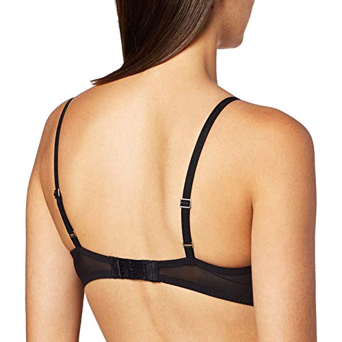 DKNY Women's Classic Lace Unlined Demi, Black, 34A