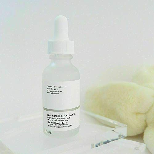 DLLMA The Niacinamide Ordinary 10% + Zinc 1% 30ml 1oz, Suero de Vitaminas de Alta Resistencia (2PCS)