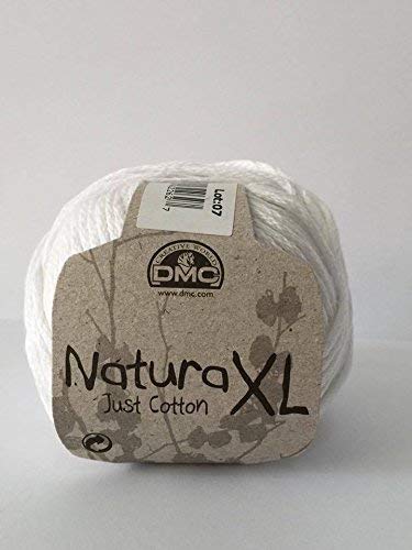 DMC Natura Hilo, 100% algodón, Color 01 Blanco, XL