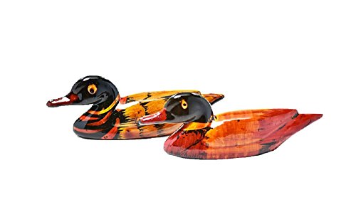 DMtse Feng Shui - Par de patos mandarinos para amor y fidelidad (2 1/2 pulgadas tamaño pequeño)