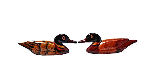 DMtse Feng Shui - Par de patos mandarinos para amor y fidelidad (2 1/2 pulgadas tamaño pequeño)