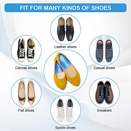 DOACT Heel Cups Almohadillas en forma de U para el talón de la almohadilla de fascitis plantar para hombres y mujeres Talón Spur Alivio para el dolor M