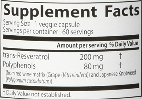 Doctor's Best Trans-Resveratrol Con Resvinol-25, 200Mg - 60 Cápsulas