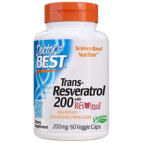 Doctor's Best Trans-Resveratrol Con Resvinol-25, 200Mg - 60 Cápsulas