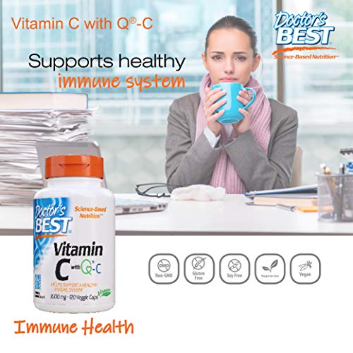 Doctor's Best Vitamina C Con Quali-C, 1000Mg - 120 Vcaps 120 Unidades 180 g