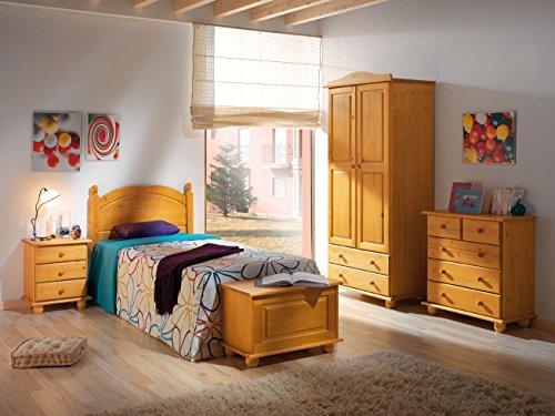 Dogar Altea Comoda 5 cajones, Pino, Miel, 81x78x39 cm