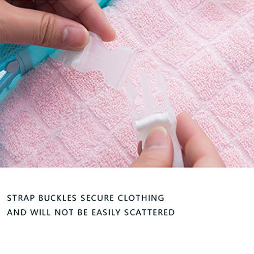 DoGeek Organizador de Equipaje 8 en 1 Set Viaje con Bolsa de Zapato, Impermeable Organizador de Maleta Bolsa para Ropa Sucia de Viaje, Material Nylon (Azul Claro)