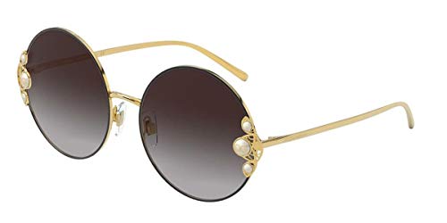 Dolce & Gabbana FILIGREE & Pearl DG 2252H - Gafas de sol para mujer, color dorado y gris