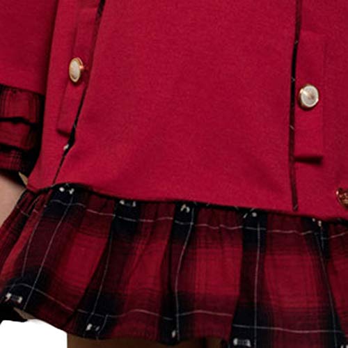 DOLCE PETIT - Vestido Navidad NIÑA Niñas Color: Rojo Talla: 10