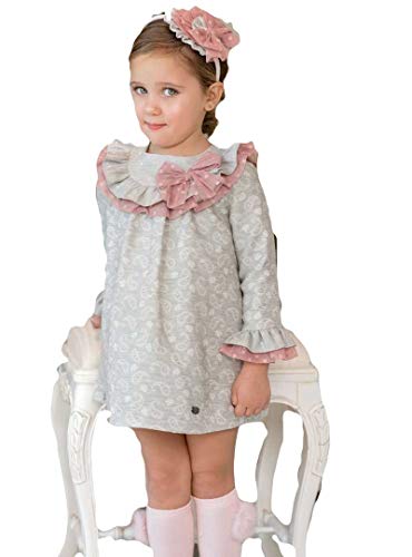 DOLCE PETIT - Vestido NIÑA Niñas Color: Gris Talla: 6