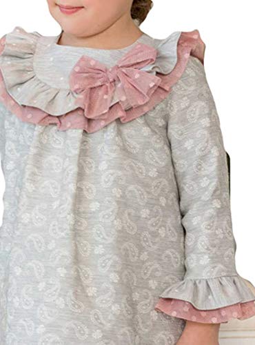 DOLCE PETIT - Vestido NIÑA Niñas Color: Gris Talla: 6