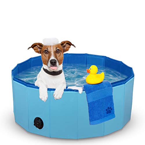 Dono Piscina Perros y Gatos Bañera Plegable, Piscina para Niños,PVC Antideslizante y Resistente al Desgaste (80 x 30 cm)