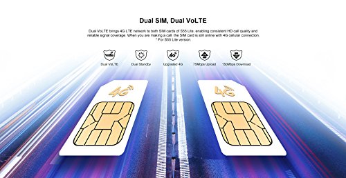 DOOGEE S55-5.5 Pulgadas (relación 18: 9) Android 8.0 Smartphone al Aire Libre, IP68 Impermeable Antipolvo Antigolpes, Carga rápida de la batería 5500mAh, Octa Core 4GB + 64GB - Negro