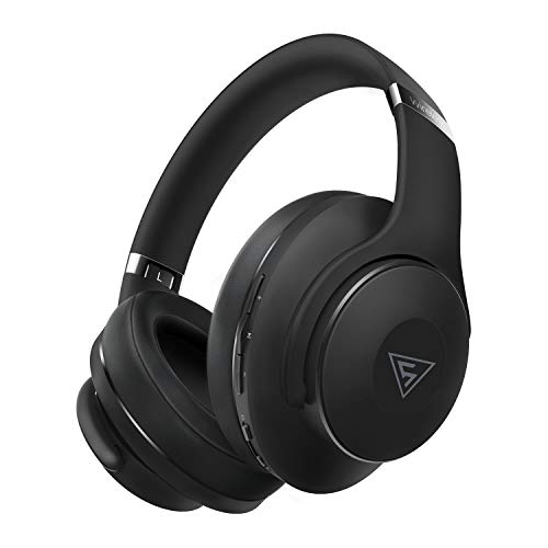DOQAUS Auriculares Diadema, [3 Modo EQ] Alta fidelidad Estéreo Cascos Inalámbrico Bluetooth con Micrófono Incorporado y Doble Controlador de 40 mm, para Móviles/Xiaomi/iPhone/PC/TV (Negro)