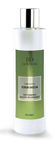 DORYLINE 250ml PROFESIONAL Exfoliante Facial y Corporal, Exfoliante de Ducha Tonificante y Reafirmante, 100% Made in Italy, Piel Suave, Aterciopelada y Perfumada, Exfoliante Anticelulítico Natural