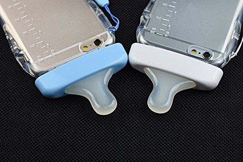Dosige iPhone 6/6s Carcasa con,Transparente Silicona Biberón Chupete con Cuerda Fundas para iPhone 6/6s,Todo Incluido Anti-Scratch Anti-Huella Dactilar a Prueba de Choque Suave Protective Case Cyan