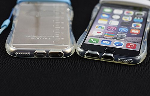 Dosige iPhone 6/6s Carcasa con,Transparente Silicona Biberón Chupete con Cuerda Fundas para iPhone 6/6s,Todo Incluido Anti-Scratch Anti-Huella Dactilar a Prueba de Choque Suave Protective Case Cyan