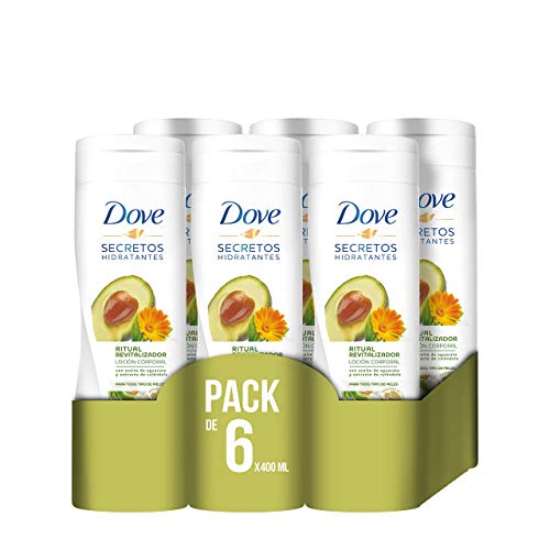Dove Aceite de Aguacate y Extracto de Caléndula Loción Corporal 400 ml - [Pack de 6]