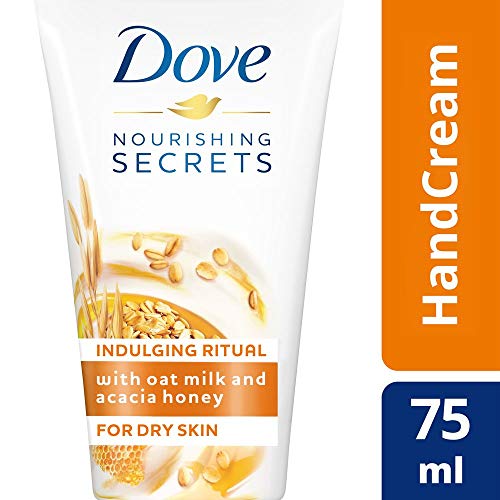 Dove Crema Tratamiento Manos Avena - Pack de 6 x 75 ml (Total: 450 ml)