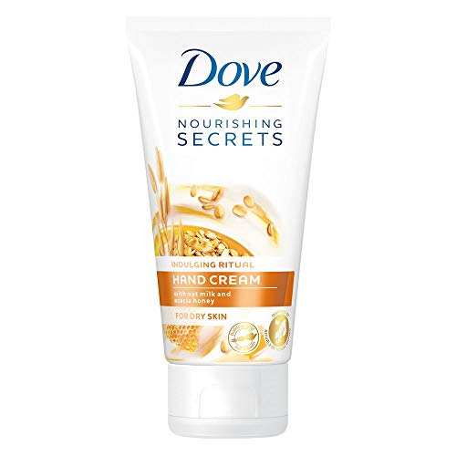 Dove Crema Tratamiento Manos Avena - Pack de 6 x 75 ml (Total: 450 ml)