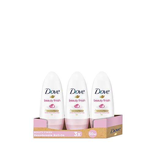 Dove - Desodorante Roll-on Beauty Finish, 50 ml (pack de 3 unidades)