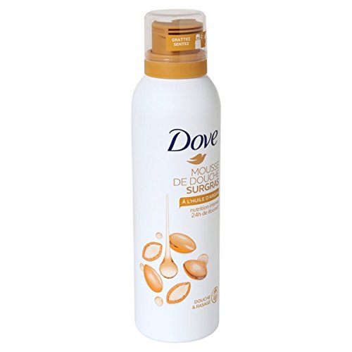 Dove Gel Ducha espuma surgras a la aceite de argán 200 ml – juego de 3
