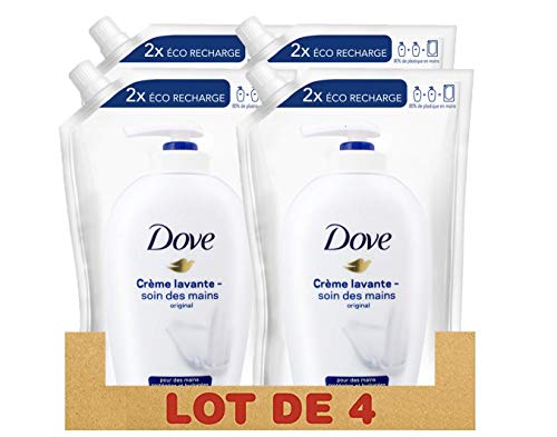 Dove jabón líquido 500ml rellenar original - Conjunto de 4
