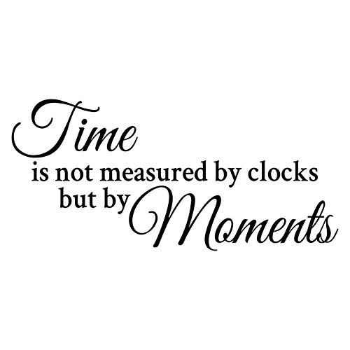 Dozili - Adhesivo decorativo para pared, diseño de texto con texto "No medido por relojes", diseño de motivación