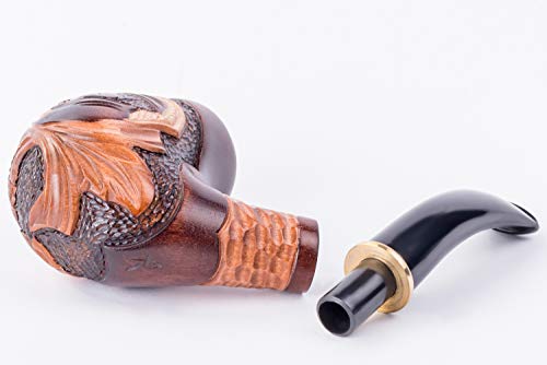 Dr. Watson - Pipa de Fumar de Madera del Tabaco, tallada a mano, se adapta al filtro de 9mm, viene con bolsa, en caja (Sherlock Holmes)