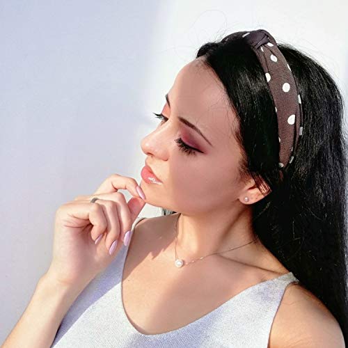 DRESHOW 10 Piezas Diademas de Pelo Anchas Elástica Turbantes Diadema de Nudo Bandas Diadema Para Mujeres y Niñas