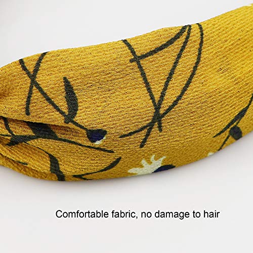 DRESHOW 10 Piezas Diademas de Pelo Anchas Elástica Turbantes Diadema de Nudo Bandas Diadema Para Mujeres y Niñas