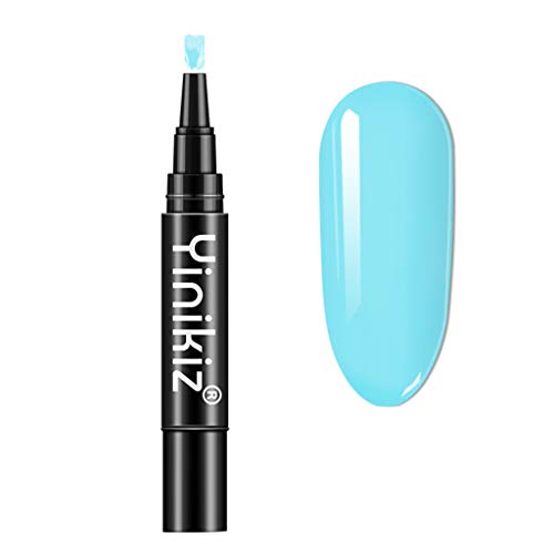 DressLksnf Pluma Esmalte de Uñas Semipermanente Lápiz Pintauñas de Un Paso de Gel UV/LED para Manicura Profesional Base Coat Top para Nail Art para Salón de Uñas